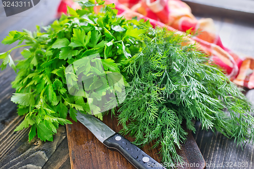 Image of parsley and dill