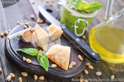 Image of ingredients for pesto