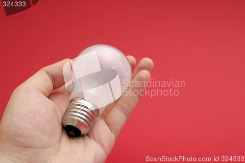 Image of Background with lit lightbulb