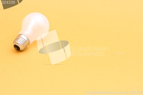 Image of Background with lit lightbulb