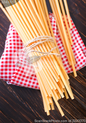 Image of raw pasta