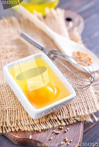 Image of ingredients for mayonnaise