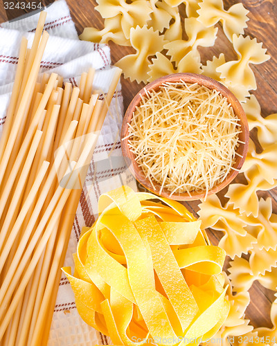 Image of raw pasta