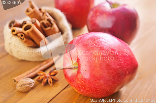 Image of apple and cinnamon