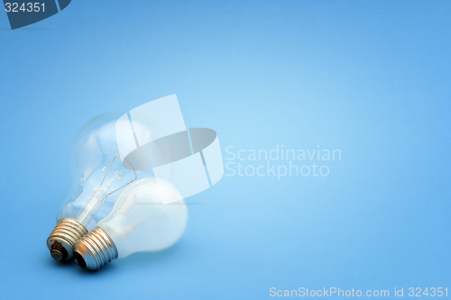 Image of Background with lit lightbulb