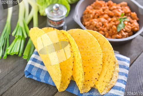 Image of ingredients for taco