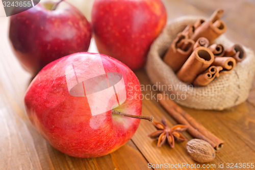 Image of apple and cinnamon