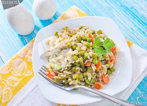 Image of rice with vegetables