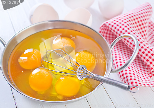 Image of raw eggs