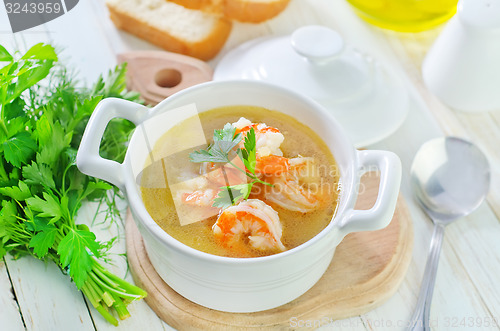 Image of soup with shrimps