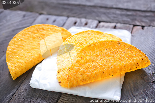 Image of taco or tortilla shells