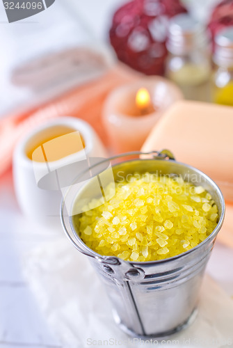 Image of sea salt and soap