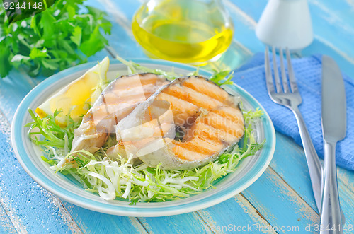 Image of fried salmon