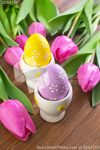 Image of easter eggs