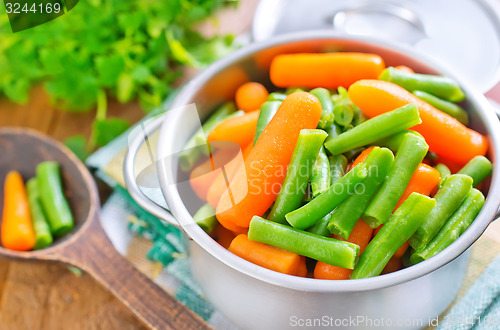 Image of carrot and green beans