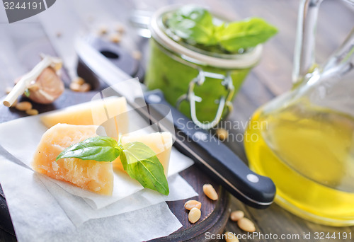 Image of ingredients for pesto