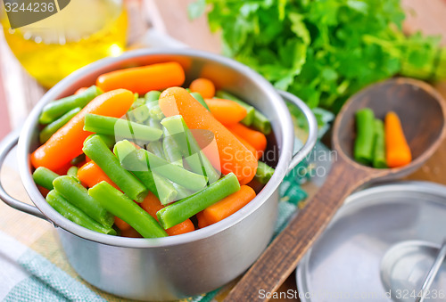 Image of carrot and green beans