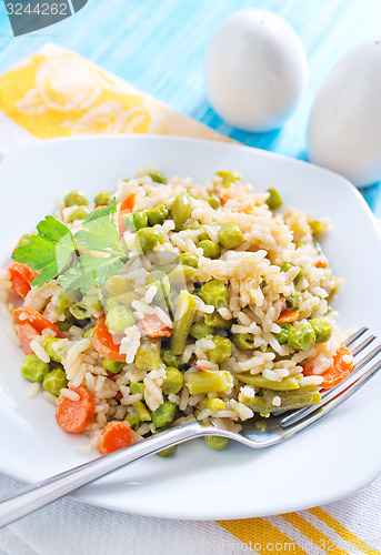 Image of rice with vegetables