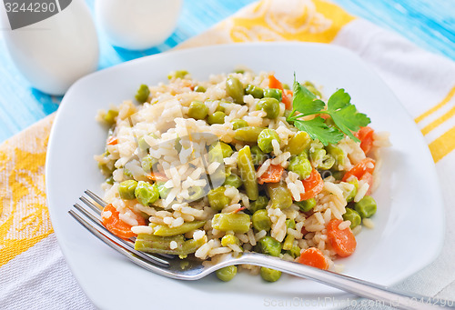 Image of rice with vegetables