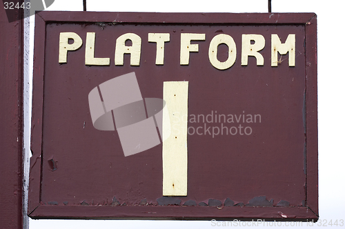 Image of platform sign