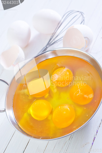 Image of raw eggs