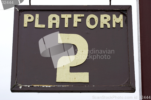 Image of platform sign