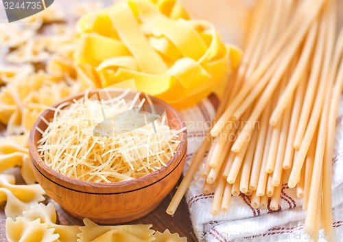 Image of raw pasta