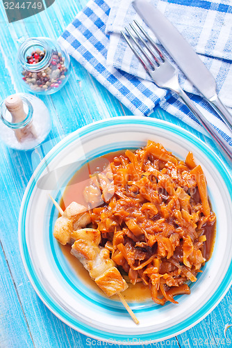 Image of cabbage with meat