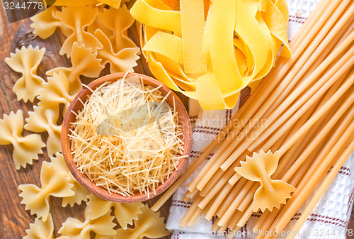 Image of raw pasta