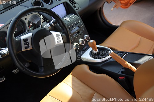 Image of Modern sport car interior