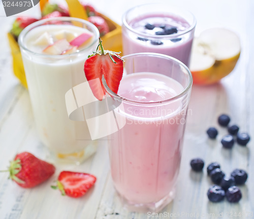 Image of fruit yogurts