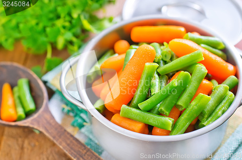 Image of carrot and green beans