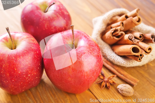 Image of apple and cinnamon