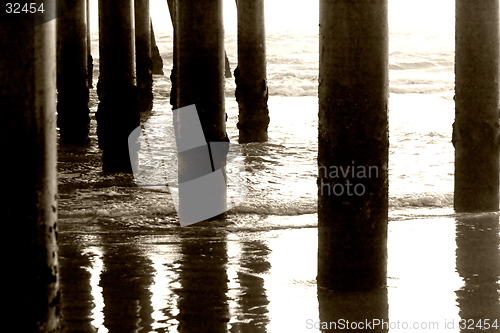 Image of Pillars under the pier