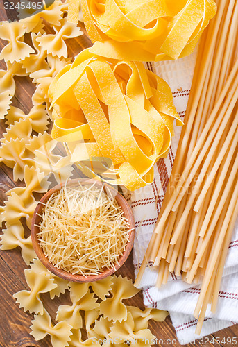 Image of raw pasta