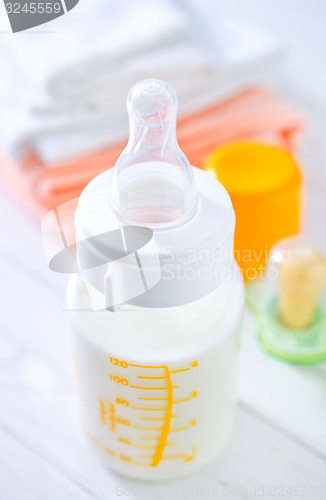 Image of milk in bottle