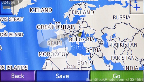 Image of GPS screen
