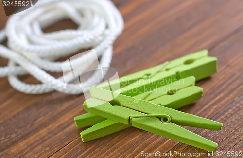 Image of rope and clothespin