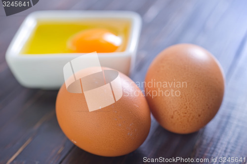 Image of raw eggs