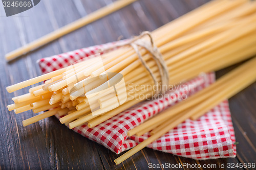 Image of raw pasta