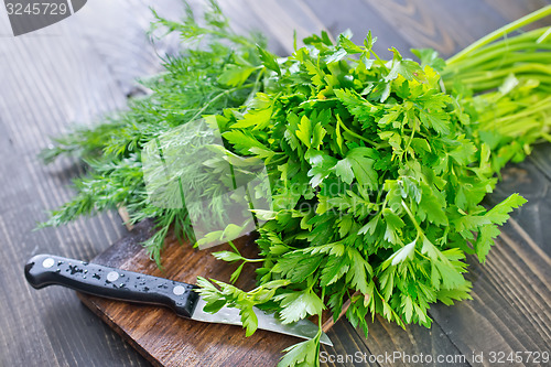 Image of parsley and dill