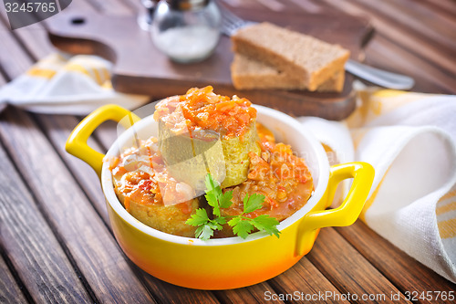 Image of marrow stuffed with meat