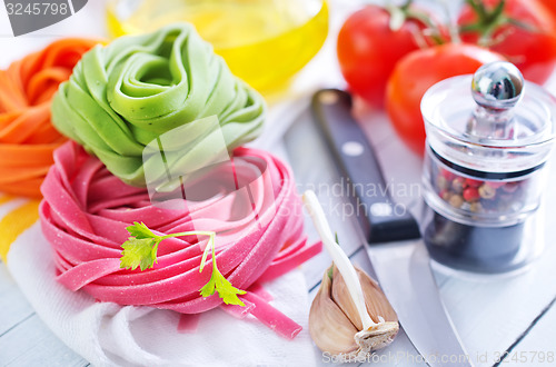 Image of raw pasta