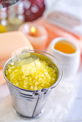 Image of sea salt and soap