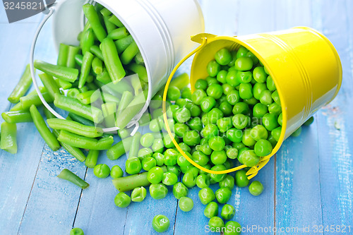 Image of green peas and bean