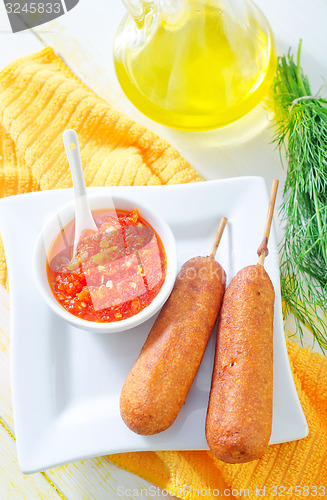 Image of corn dogs