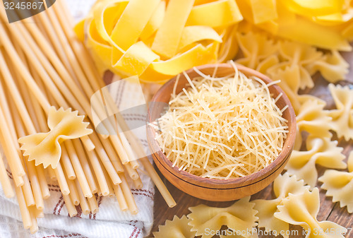 Image of raw pasta