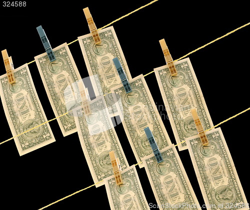 Image of Dollars on the wire