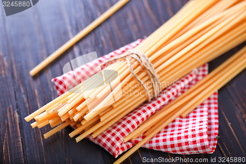 Image of raw pasta