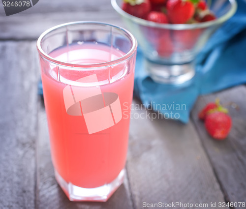 Image of strawberry juice